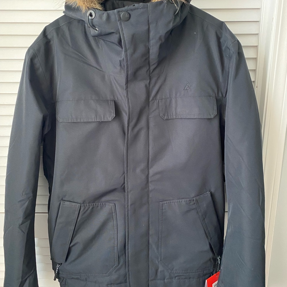 Men's Black Hooded Puffer Jacket